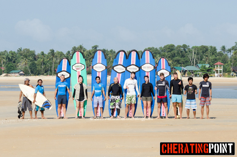 1-2nd week of February 2015 surf lesson session at cheratingpoint surf school