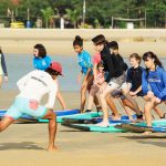 warming up is the must at our surf school.Cr. Photographer : @Raj Hegde